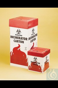 Bild von Bel-Art Cardboard Biohazard Incinerator Cartons; 12 x 12 x 27 in., Floor Model